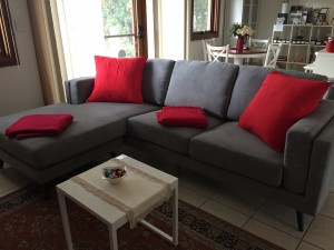 New and very comfy couch for our guests to enjoy